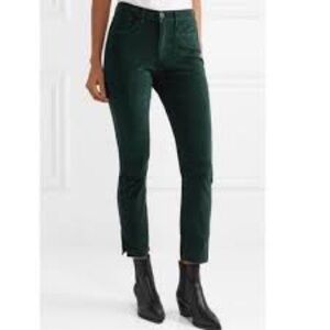 NWT 3X1 W3 Velvet Higher Ground Mini Split Fern Velvet Jeans (17)